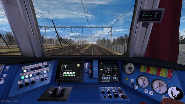 Москва-Захарово 6614, trainz 2012, ЭД4М 0322 смотреть онлайн