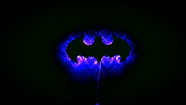 Handmade bat lamp RGB - Лампа Бэтмена с радиоуправляемой подсветкой смотреть онлайн