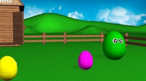 Яйца на ФЕРМЕ | Злое большое ЯЙЦО | Учим ЦВЕТА #яйцанаферме #красимяйца #злоеяйцо #учимцвета