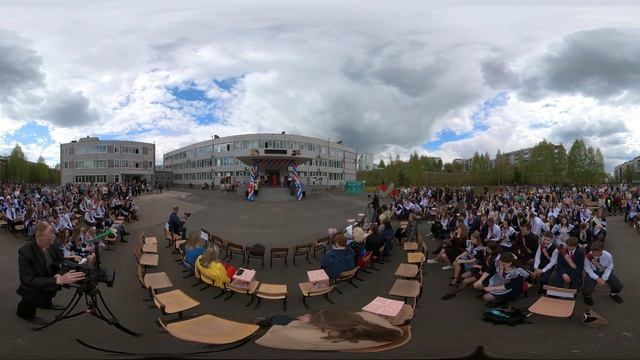 VR 360 видео, администрация школы исполняет песню смотреть онлайн