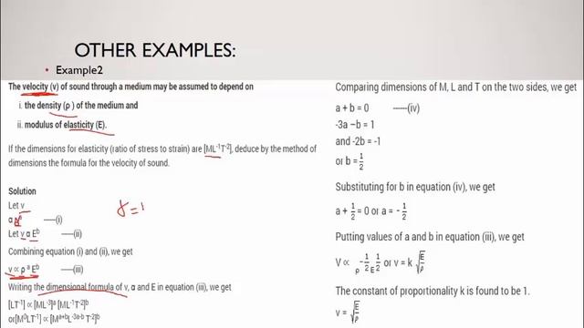 1.3 Dimensional analysis: Deriving formular смотреть онлайн