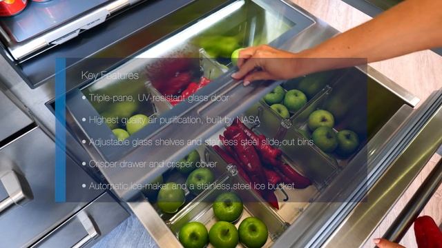 Professional Series 1219mm Refrigerator and Freezer with Glass Door - PRO48 Key Features смотреть онлайн