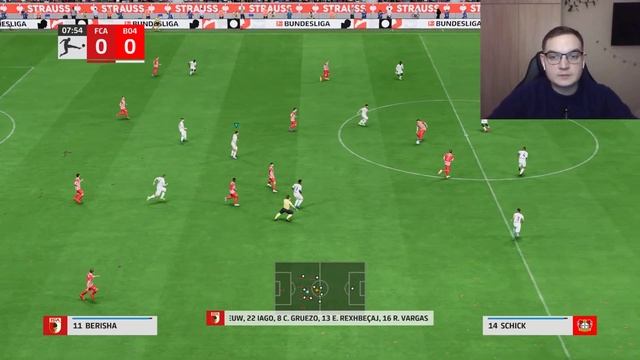FC Augsburg - Bayer 04 Leverkusen My reactions and comments FIFA 23 смотреть онлайн