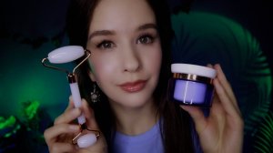 АСМР Забота и очищение твоего лица Массаж роллером