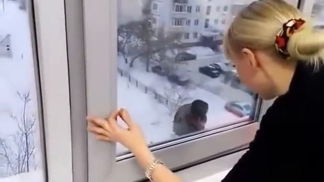Ворона украла ложку,заставила людей открыть окно. смотреть онлайн