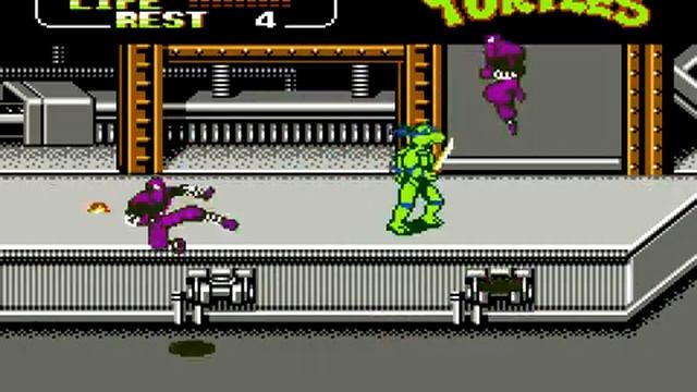 Teenage Mutant Ninja Turtles 2 (NES) Прохождение Денди