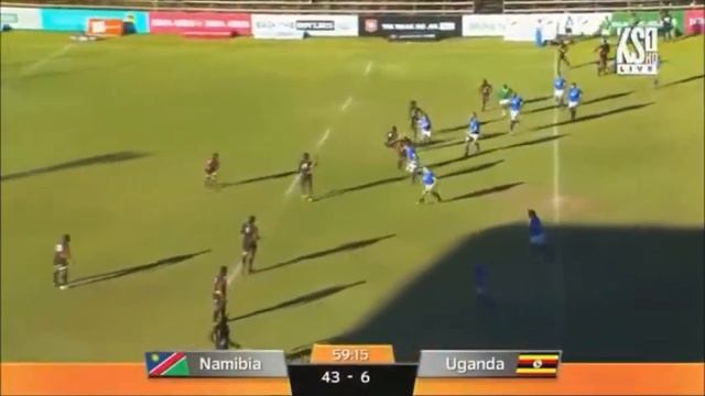 Johan Deysel "beautiful rugby tackle" on Byron Oketayot смотреть онлайн