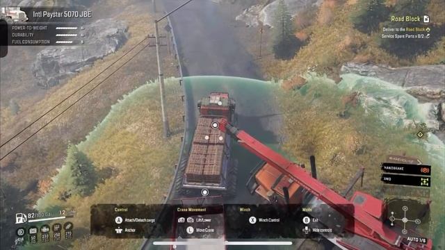 Snowrunner 10 Part 3 essential contact. Crane help and still clearing road ways смотреть онлайн