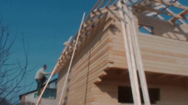 Видеоотзыв. Строительство дома из бруса. Экодомпром смотреть онлайн