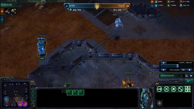 Replay Starcraft II : Youfi (Z) vs Shin (P) смотреть онлайн