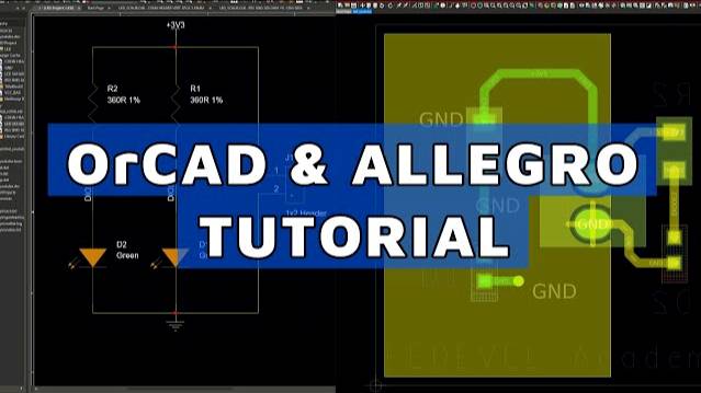 Tutorial OrCAD and Cadence Allegro PCB Editor | 2022 | Step by Step | For Beginners смотреть онлайн