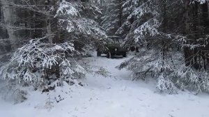 Луаз 969 по зимнему лесу. Печка не работает