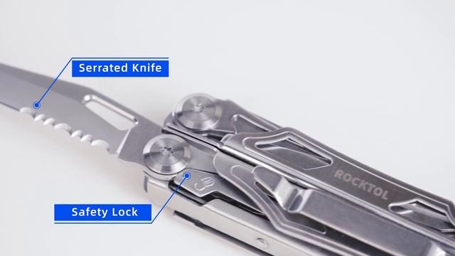 ROCKTOL SK04 22-in-1 Multitool with Fire Starter and Emergency Whistle Glass Breaker смотреть онлайн