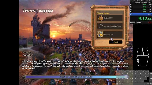 Heroes of Might and Magic V - HoF - Wulfstan's Defiance - Speedrun in 18:24 - Current World Record смотреть онлайн