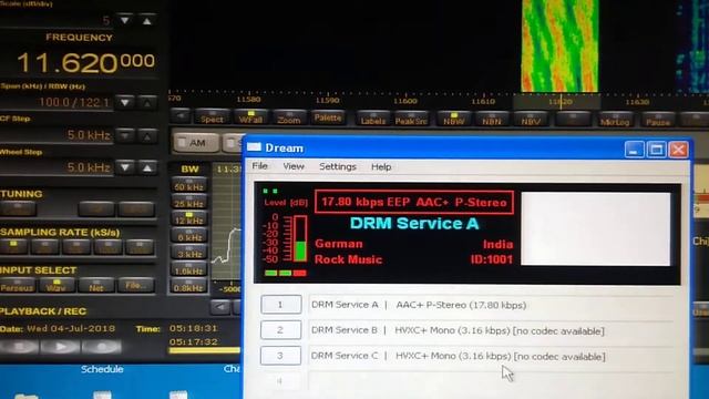 All India Radio from Kingsway TX, Delhi testing DRM on 11620 Khz смотреть онлайн
