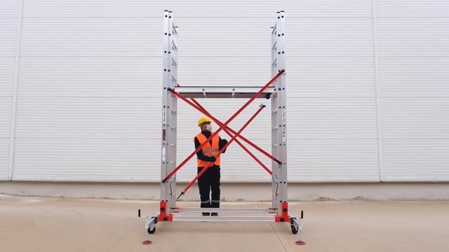 Rusztowanie Aluminiowe jezdne na linkę Briks by Cagsan TeleSafe XL Premium - instrukcja montażu смотреть онлайн