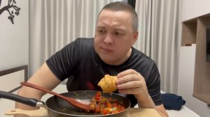 Яичница по моему рецепту мукбанг