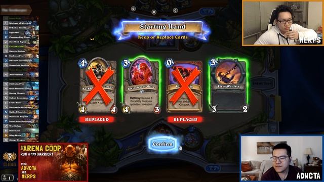 Hearthstone Arena Coop #173 (Warrior) смотреть онлайн