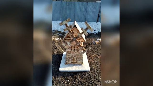 Каждый может сделать, мельница из ящиков из фрукты оцените 👍 смотреть онлайн