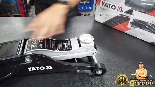 Review nhanh Kích cá sấu 2 tấn | Yato YT-1720 | Hydraulic Floor Jack 2ton смотреть онлайн