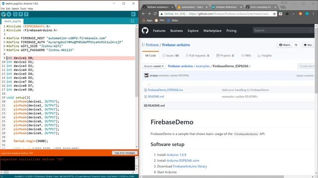 Home Automation using NodeMcu and Firebase [ Part-2 ] | Create Firebase database and Program смотреть онлайн