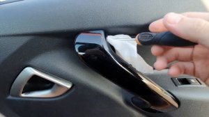 Накладки на ручки двери лада гранта калина fl granta из экокожи установка