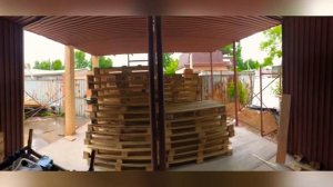 KREKER coffee & food Процесс строительства кофейного павильона своими руками