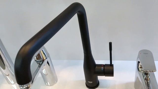 Grohe 30505KF0 Essence New Змішувач для кухні, L вилив, чорний мат смотреть онлайн