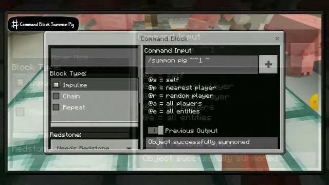 How To Summon Lots Of Pigs In Minecraft With A Command Block. смотреть онлайн