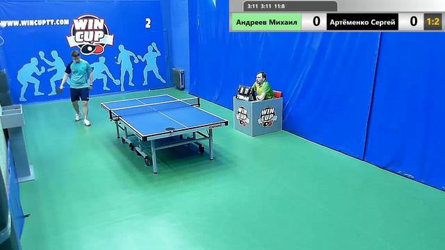 Андреев Михаил 3-2 Артёменко Сергей 26.05.19 Зал № 2 Вечерний Турнир WINCUP смотреть онлайн