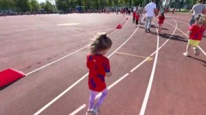 Детский забег Насти в рамках Московского полумарафона 2023