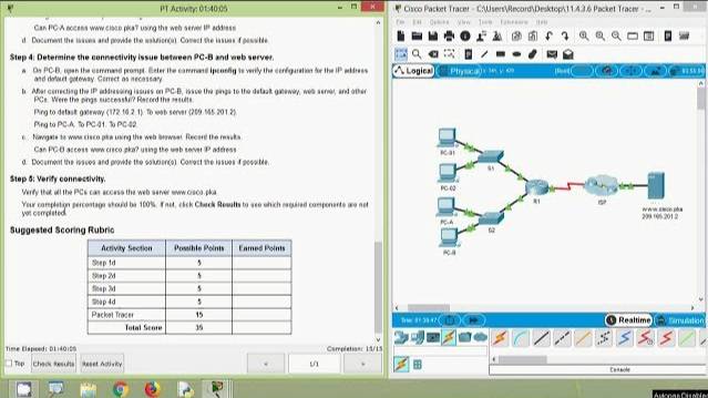 Packet Tracer - Troubleshooting Connectivity Issues смотреть онлайн