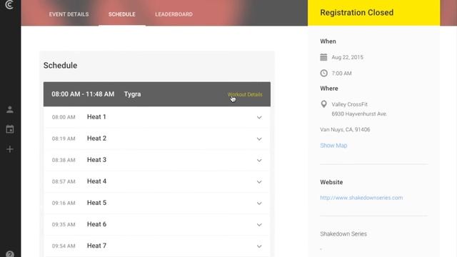 Competition Corner Heat and Schedule Feature смотреть онлайн