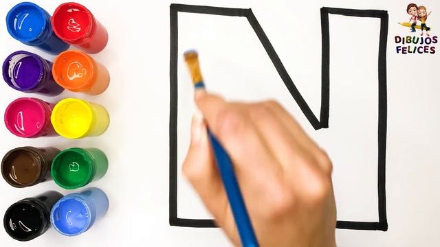 Dibuja Y Colorea El Abecedario 🎨🌈 Aprende Letras y Colores en Español 🅰️🅱️ Dibujos Para Niños смотреть онлайн