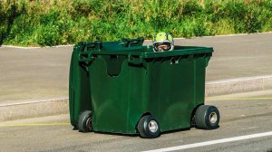 МИРОВОЙ РЕКОРД СКОРОСТИ НА МУСОРНОМ БАКЕ.