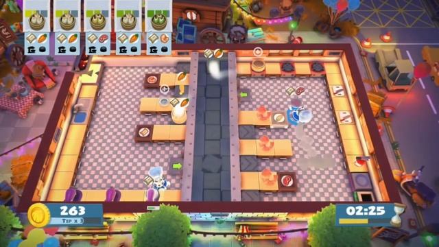 Overcooked 2 Carnival of Chaos Kevin 1 - 1 Player Solo 4 Stars смотреть онлайн