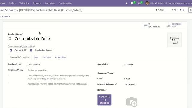 Product Barcode Generator Odoo смотреть онлайн