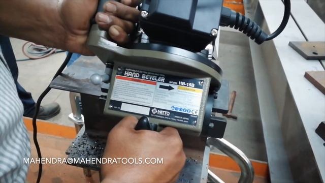 Portable Beveler Chamfering Machine | NITTO KOHKI | HB-15B | Mahendra Tools смотреть онлайн
