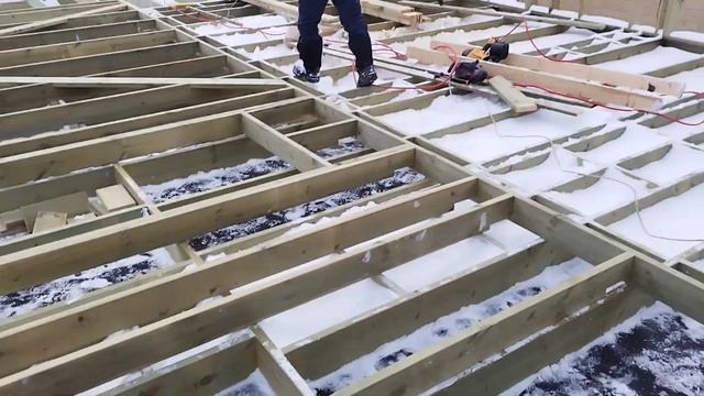 Дом Барн-хаус 7/11 Основные стены 5-6 день стройки смотреть онлайн