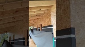 Дом 119м². Ветрозащита по стенам с ОСП