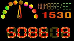 Speedy Numbers 1 to 100000 on Digital Speedo Metor