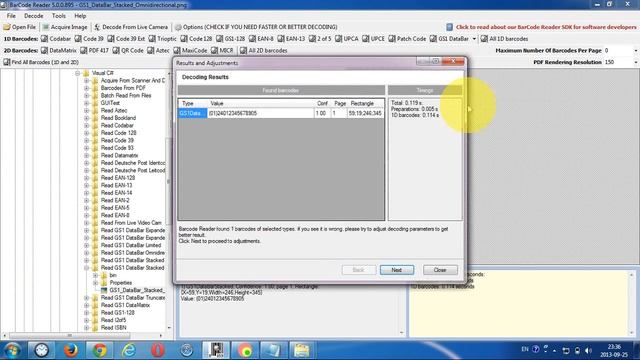 Read GS1 DataBar Stacked Omnidirectional With ByteScout BarCode Reader SDK смотреть онлайн