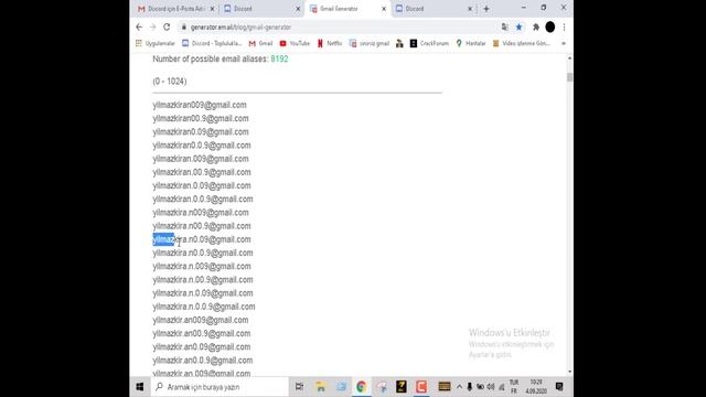 SINIRSIZ GMAIL HESABI OLUŞTURMA GENERATOR 2020 (KANITLI) смотреть онлайн