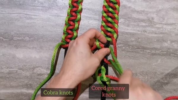 Shibari techniques: Cored knot chains