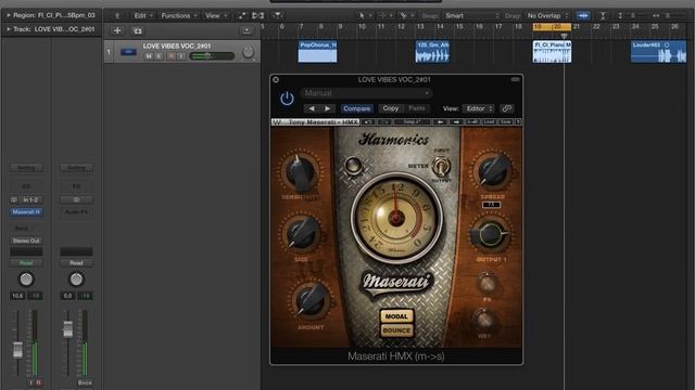 Использование плагина Waves Maserati HMX Harmonics Generator. смотреть онлайн