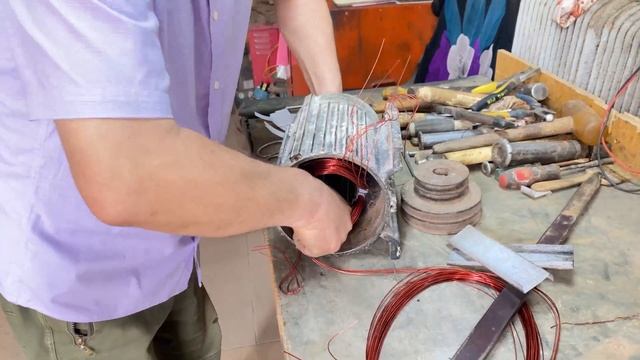 Repairing the damaged 220v motor by traditional craft смотреть онлайн