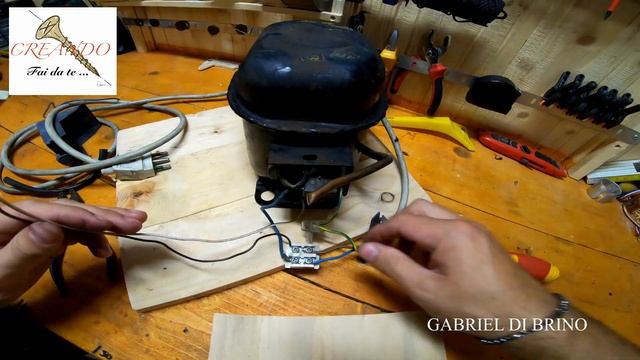 RECUPERO MOTORE FRIGO - FAI DA TE - compressore frigo - riciclare motore- MOTOR DE HELADERA смотреть онлайн