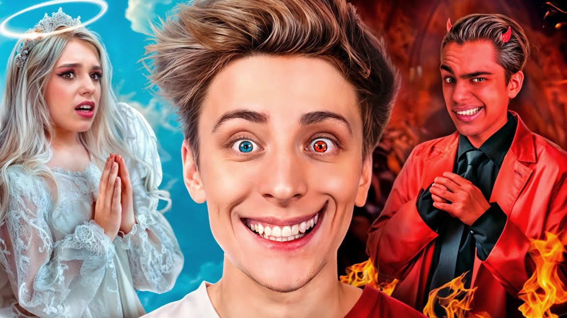 АНГЕЛ и ДЕМОН Управляют МОЕЙ ЖИЗНЬЮ ! #A4 А4 смотреть онлайн