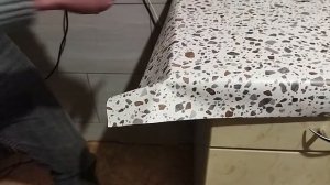 Самоклейка на столешницу.  Новая жизнь кухни! #столешница#самоклейка