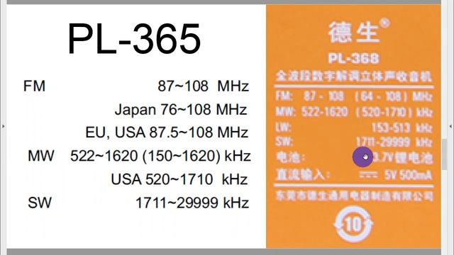[TECSUN] PL-368 [短波ラジオ]